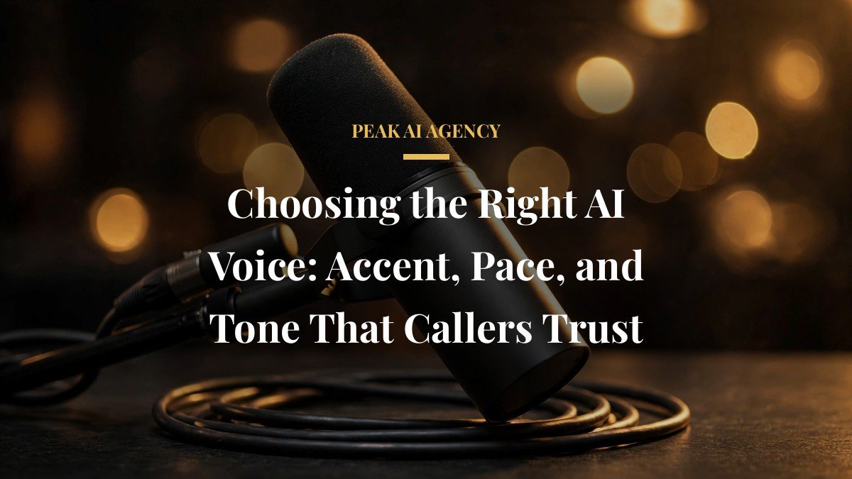 Choosing the Right AI Voice: Accent, Pace, and Tone That Callers Trust