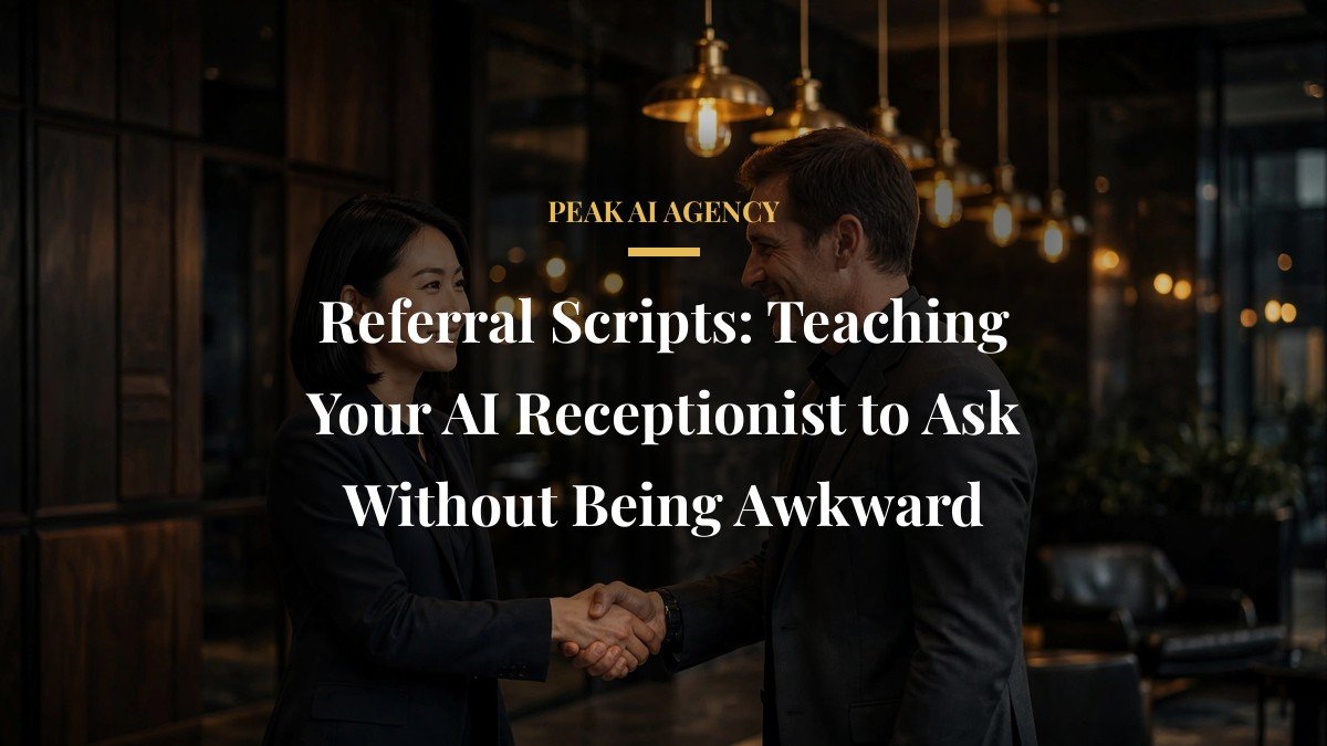 Referral Scripts: Teaching Your AI Receptionist to Ask Without Being Awkward