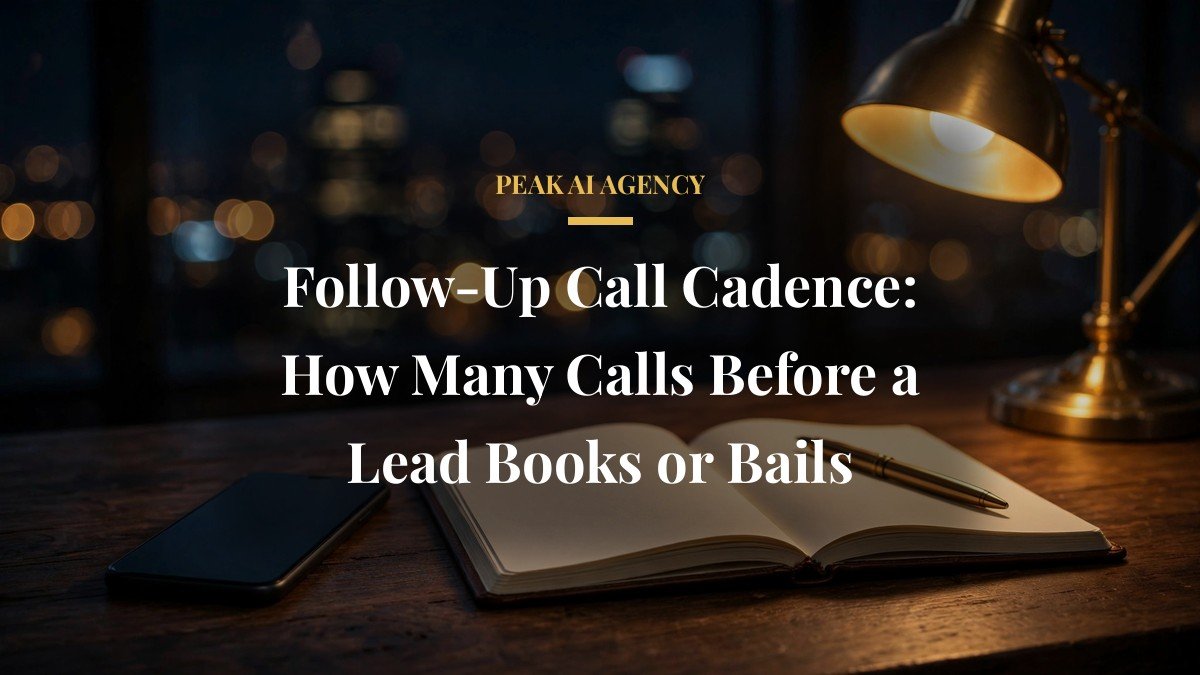 Follow-Up Call Cadence: How Many Calls Before a Lead Books or Bails