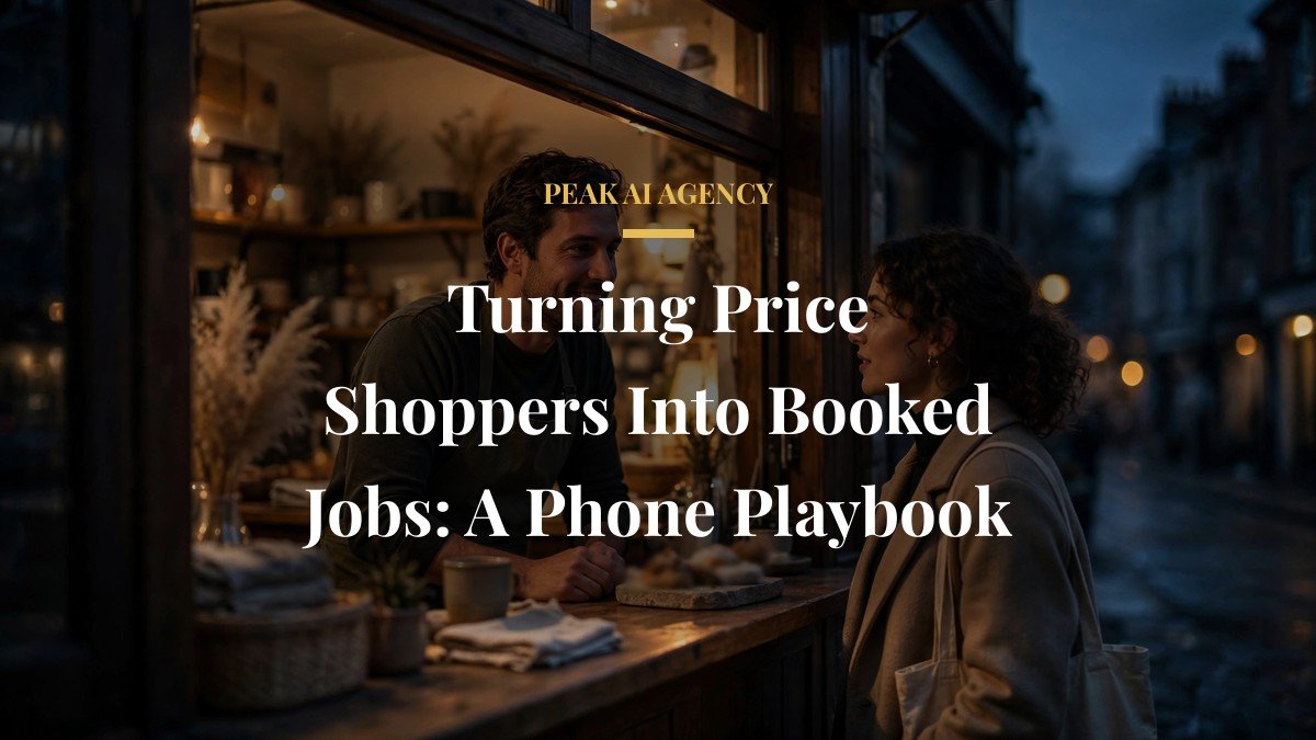 Turning Price Shoppers Into Booked Jobs: A Phone Playbook