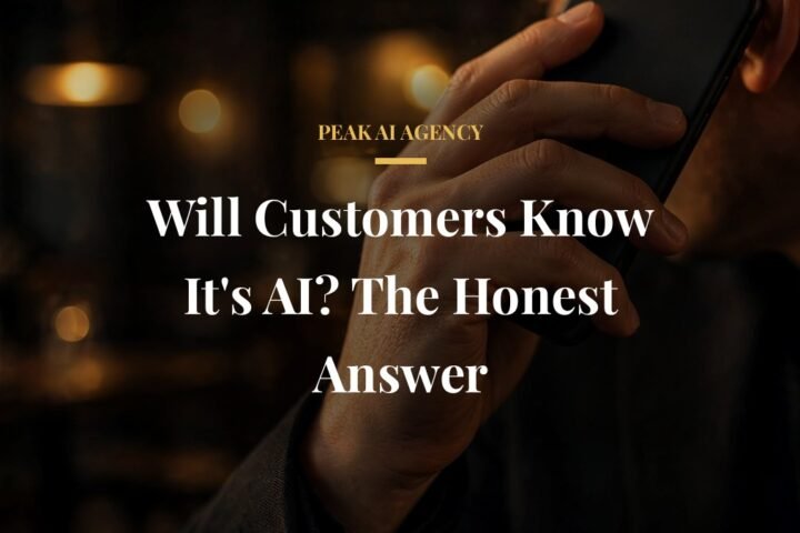 AI receptionist caller experience: customer on a phone call