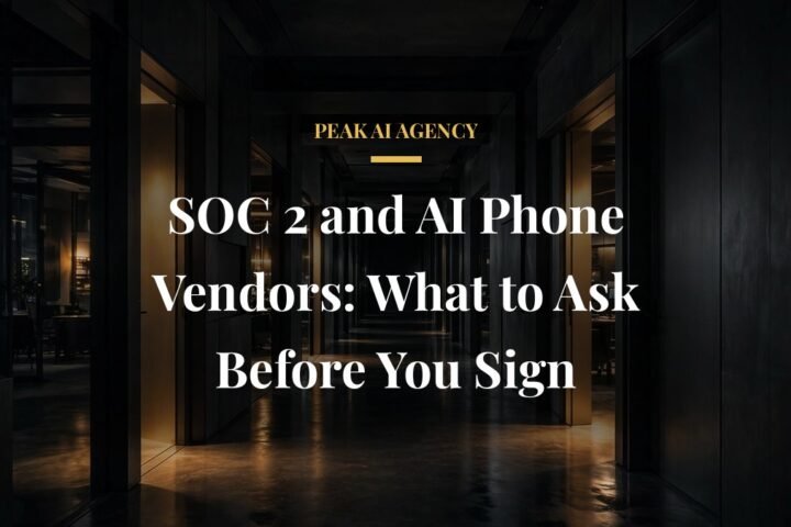 SOC 2 compliance questions to ask AI phone vendors