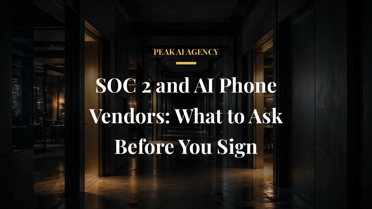 SOC 2 and AI Phone Vendors: What to Ask Before You Sign