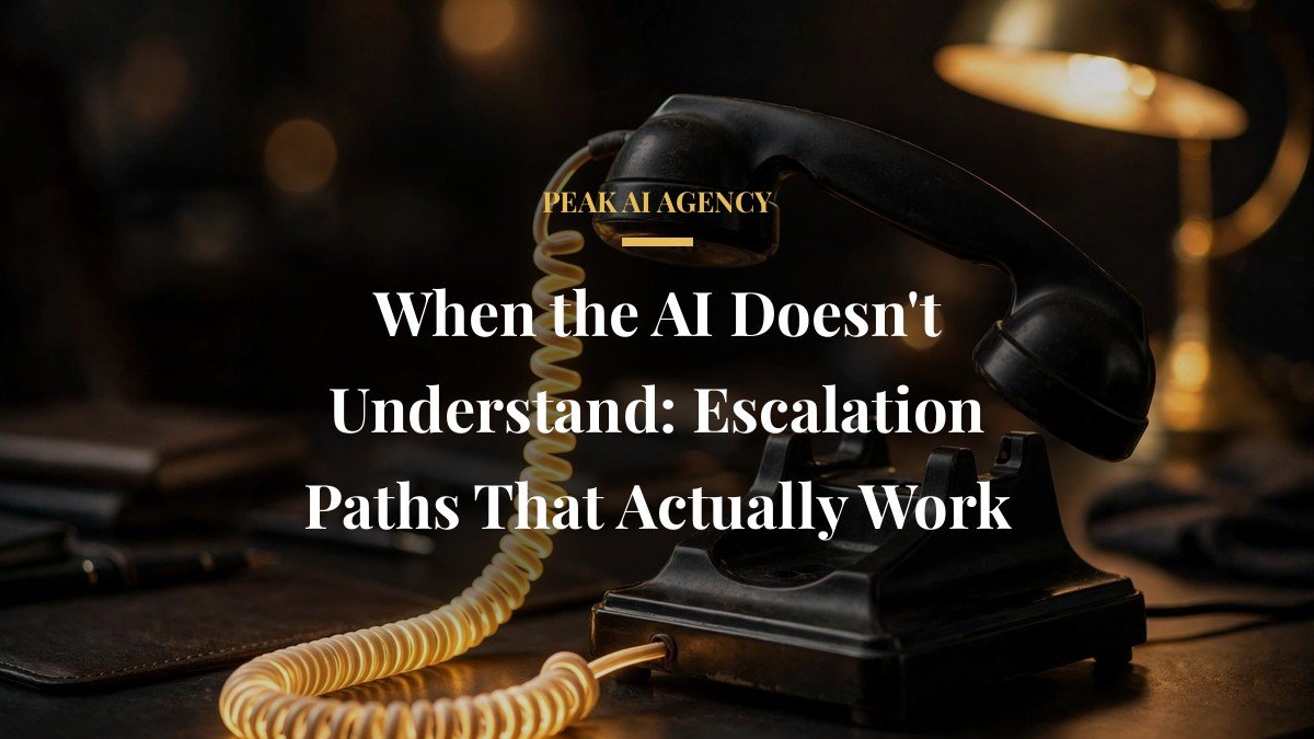 When the AI Doesn’t Understand: Escalation Paths That Actually Work