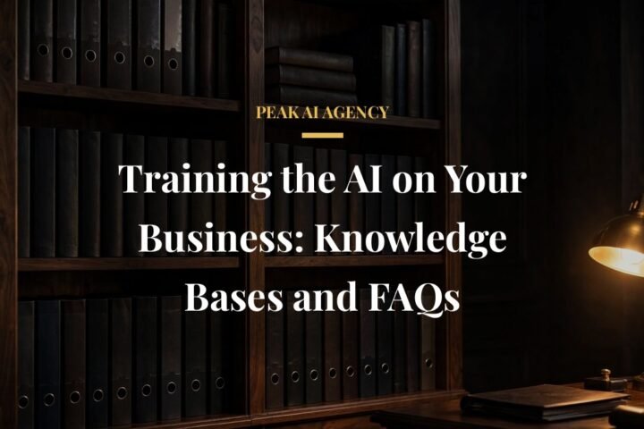 Training an AI receptionist: business knowledge base manuals